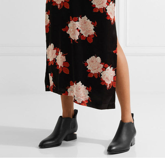 Women's Pointed Toe Chelsea Boots – Stylish Ankle Booties for Fall/Winter