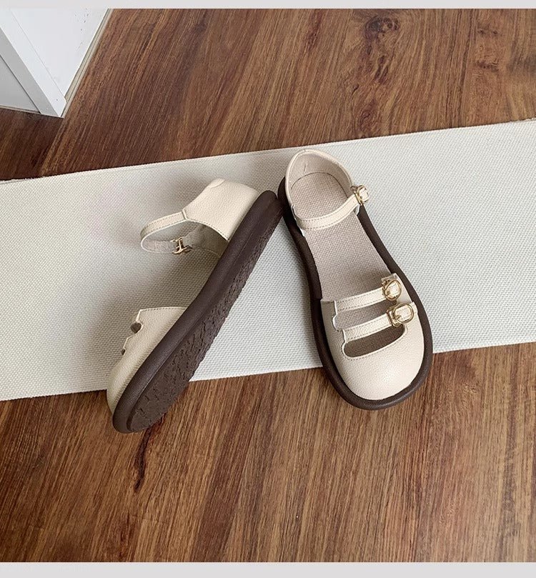 Women's Breathable Flat Closed Toe Summer Sandals