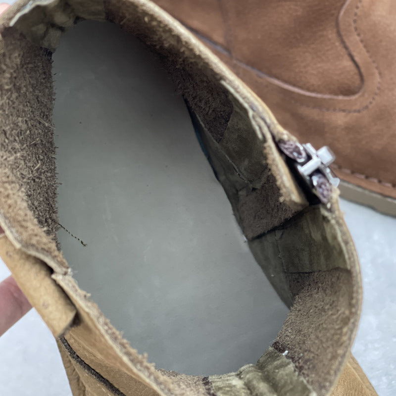 Women's Minimalist Leather Zipper Ankle Boots – Everyday Style