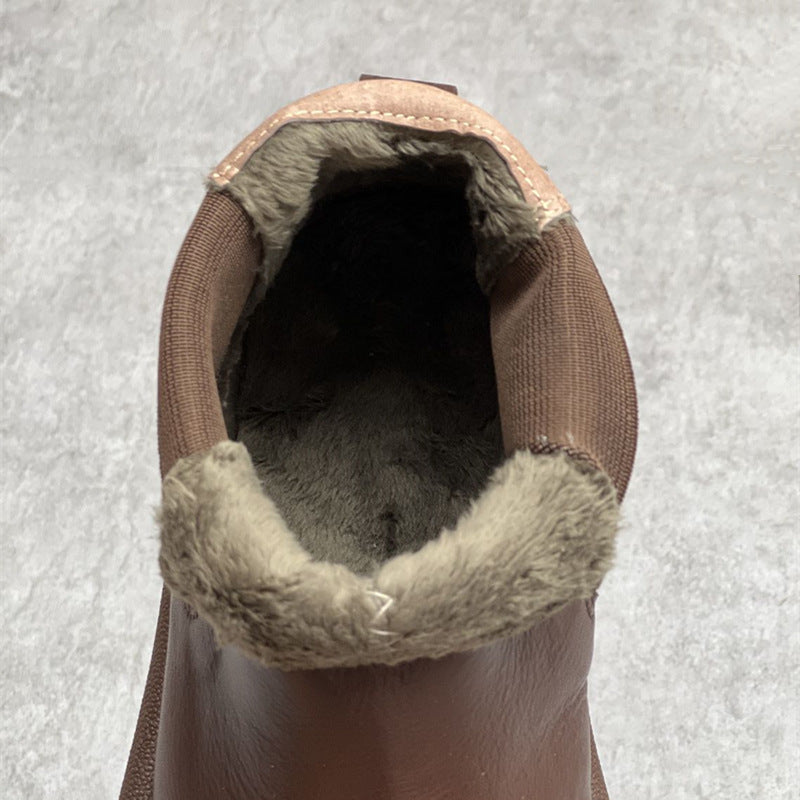 Women's Vintage Chelsea Ankle Boots – Fleece Lined Casual Style
