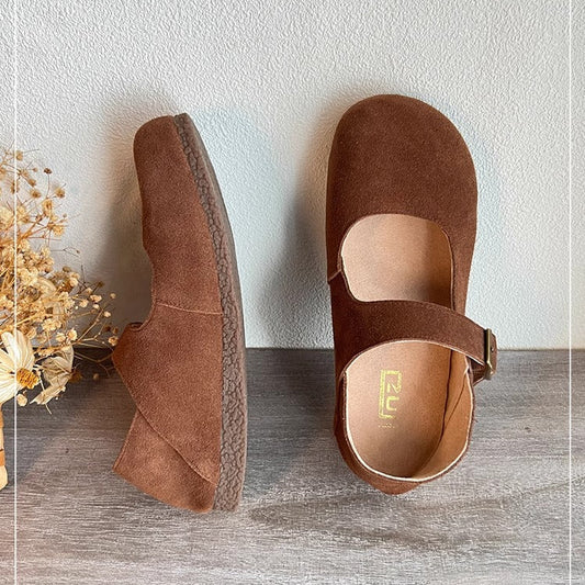 Women's Shoes Retro Classic Round Toe Comfortable Buckle Mary Jane Shoes
