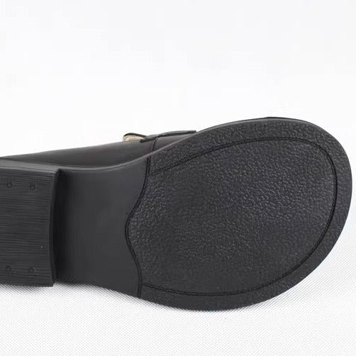 Handmade Big Toe Box Loafers Comfortable Soft Leather Womens Shoes