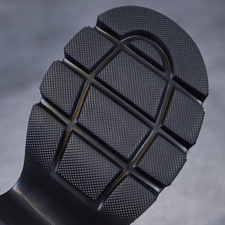 Women's Leather Summer Platform Woven Closed Toe Heel Sandals