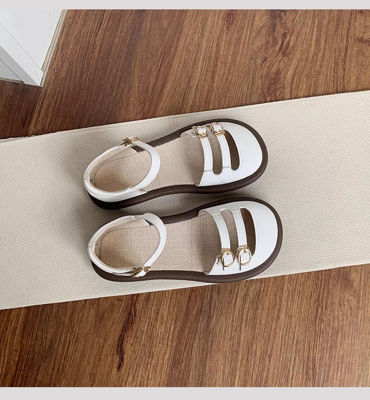 Women's Breathable Flat Closed Toe Summer Sandals