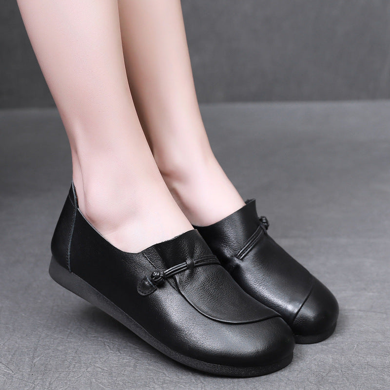 Women's Retro Slip-On Flats – Comfortable Everyday Shoes