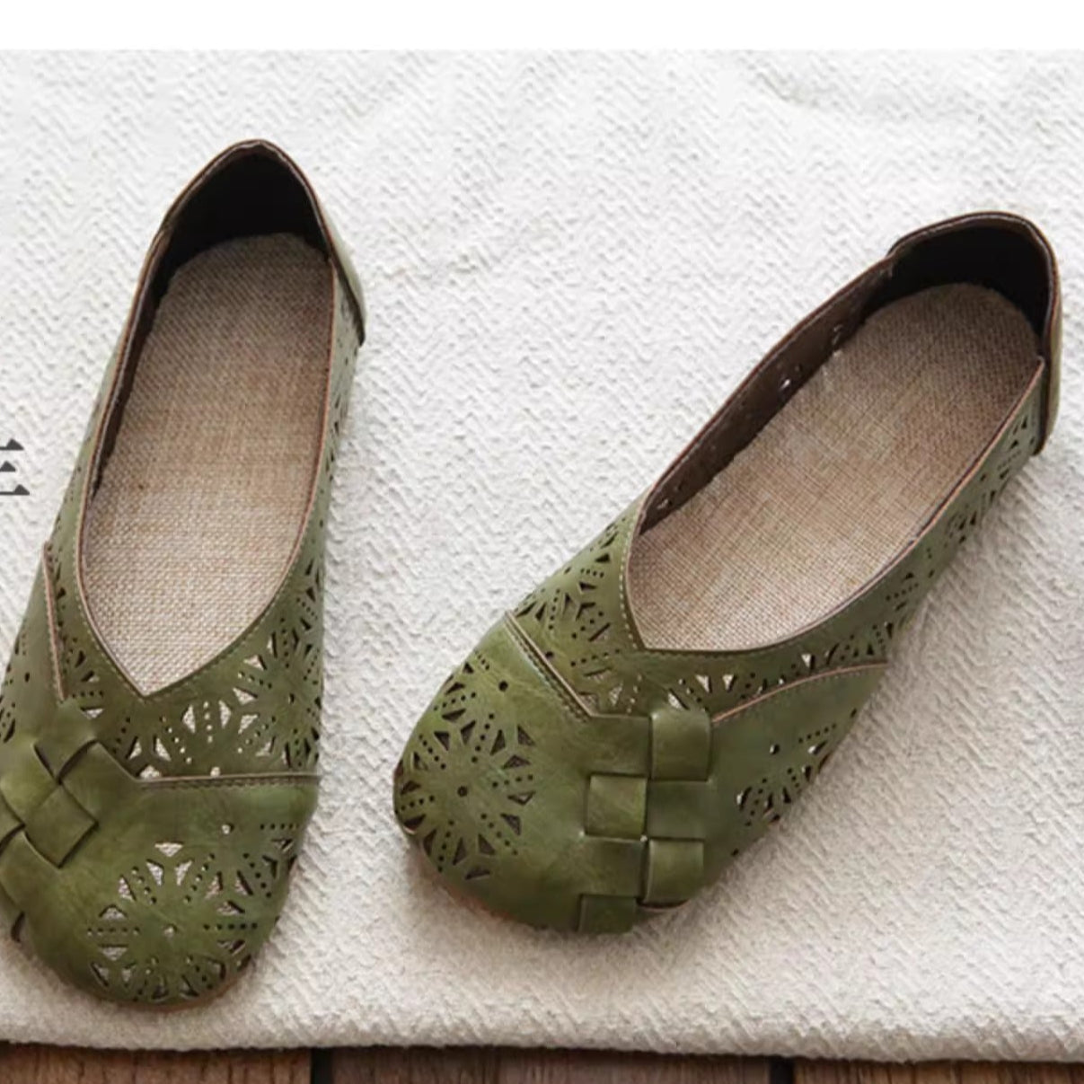 Womens Mori Retro Literary Summer Sandals Hollowed Out Soft Shoes