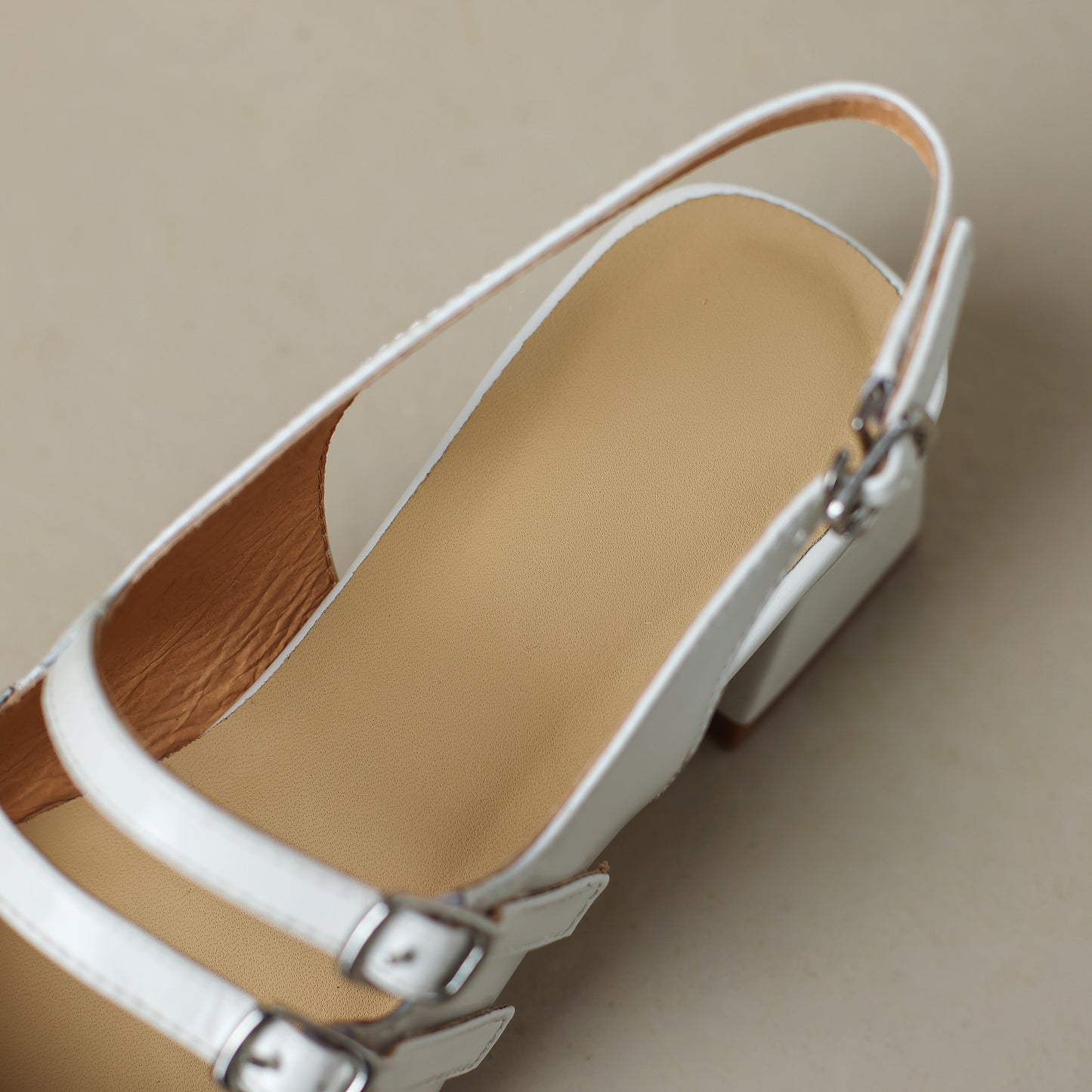 Women's Stylish Square Toe Mary Jane Double Strap Buckle Low Heel Sandals