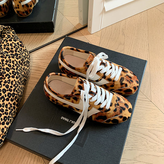 Women's Stylish Leopard Print Comfort Tennis Shoes