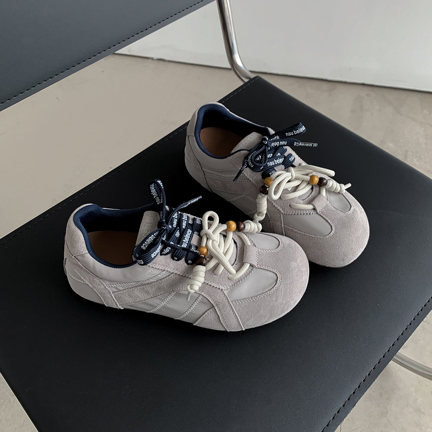 Trendy Women's Hidden Wedge Sneakers – Round-Toe Casual Shoes