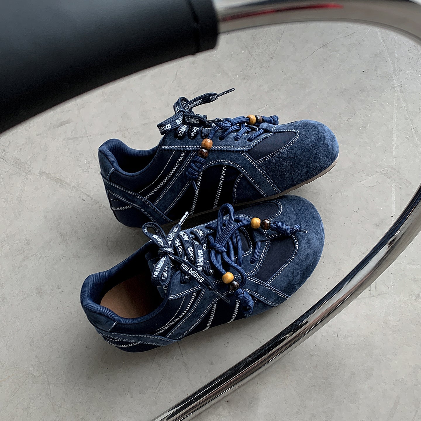 Trendy Women's Hidden Wedge Sneakers – Round-Toe Casual Shoes