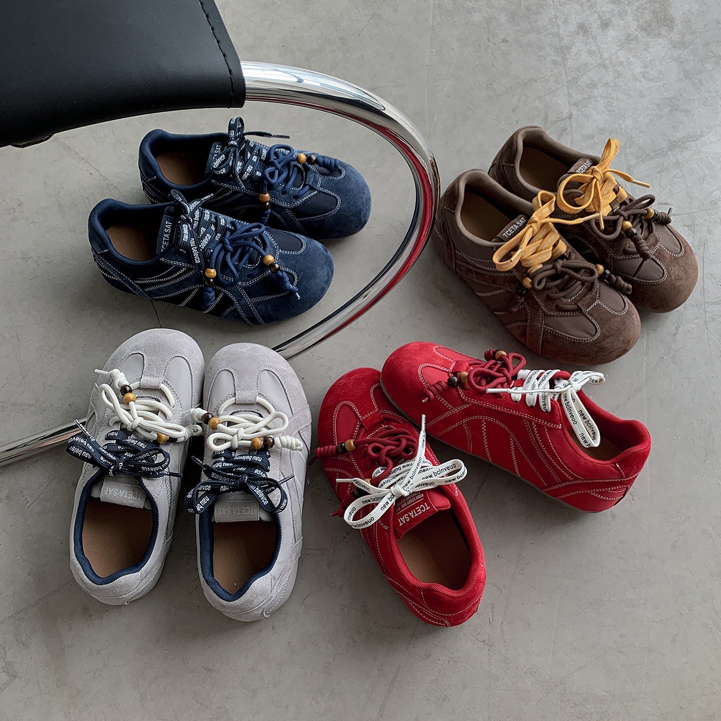 Trendy Women's Hidden Wedge Sneakers – Round-Toe Casual Shoes