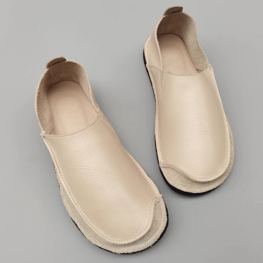 Womens Lightweight Comfortable Soft Minimalist Slip On Flat Shoe