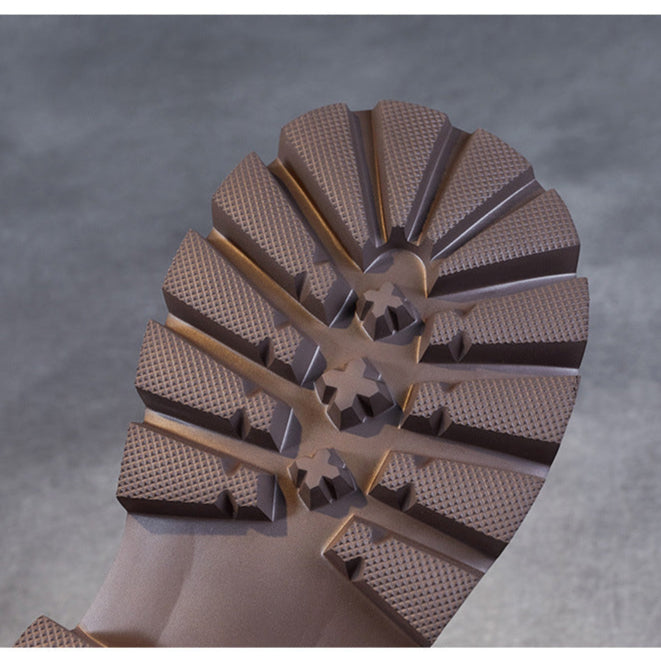 Women's Retro Genuine Leather Chelsea Boots – Chunky Platform Sole Ankle Boots