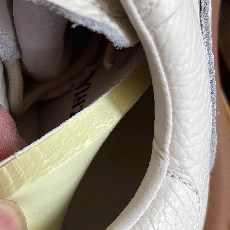 Women's Genuine Leather Casual Lace-Up Flat Shoes