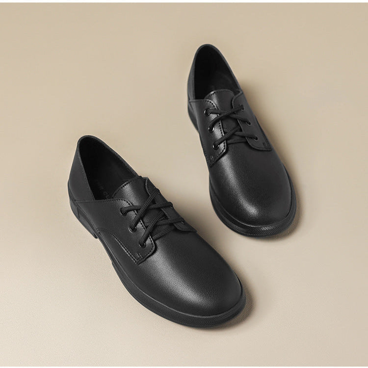 Women's Leather Casual Lace-Up Oxfords