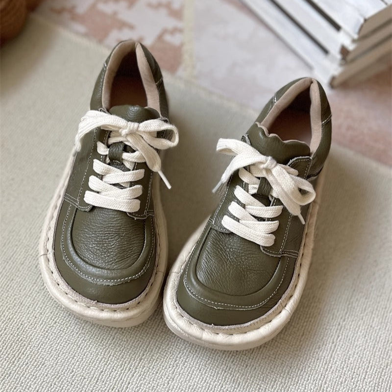 Women's Chunky Platform Lace-Up Low-Top Casual Shoes – Ugly-Cute