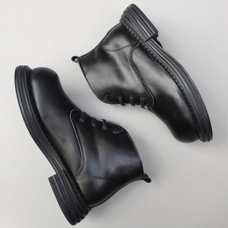 Women's Wide Toe Derby Winter Ankle Boots – Sheepskin Lined, Comfortable Fit