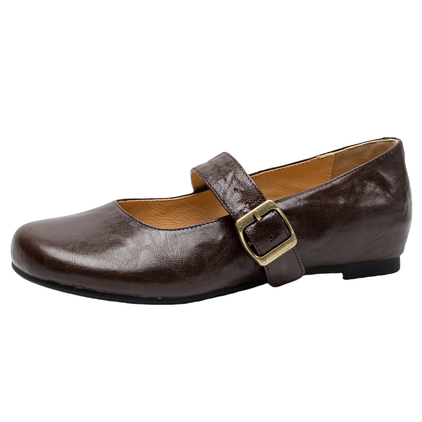 Handmade Vintage Soft Sole Mary Jane Ballet Flats Women's Shoes