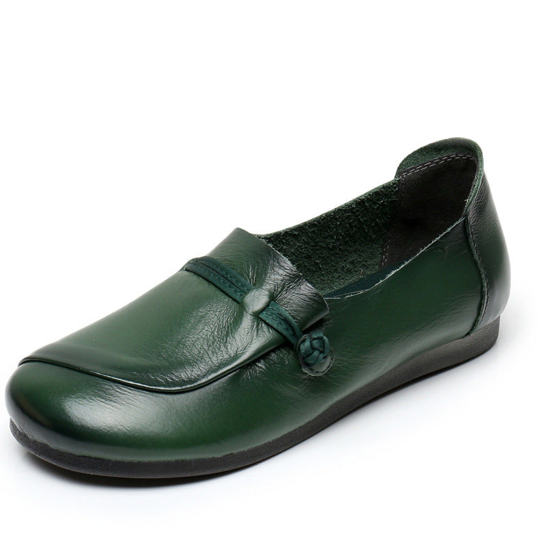 Women's Retro Slip-On Flats – Comfortable Everyday Shoes