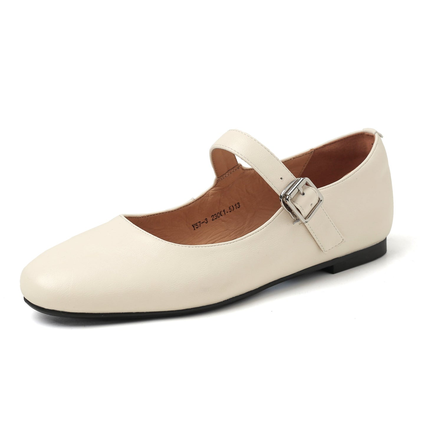 Women's Handmade Vintage Leather Comfort Flat Mary Jane Shoes