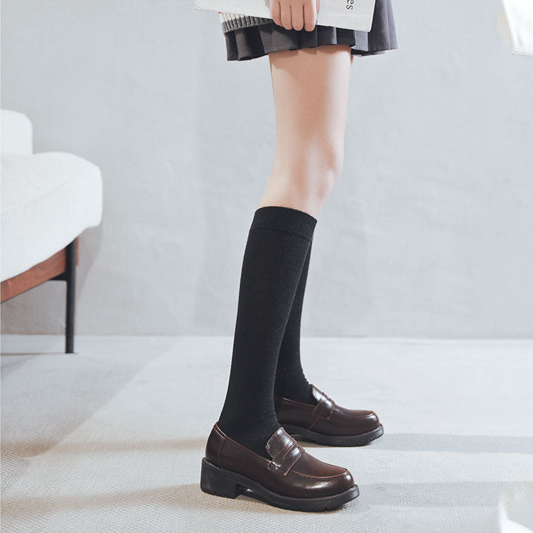 Clearance Sale Women's Casual Retro Loafers Brown/UK3.5/CN36/230