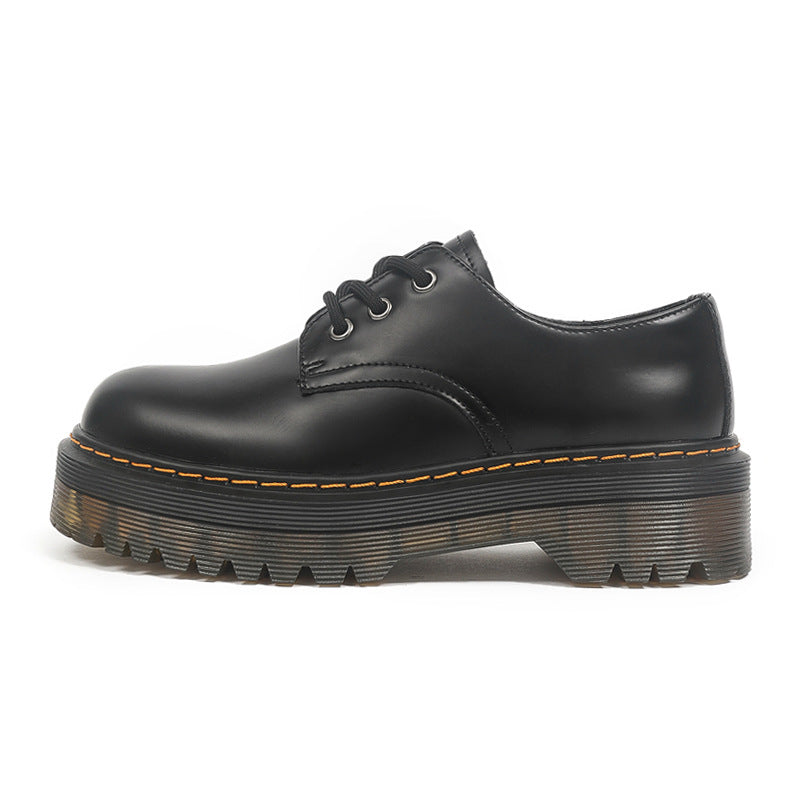 Women's Platform Lace-Up Oxfords – Non-Slip Loafers, Comfortable Everyday Shoes