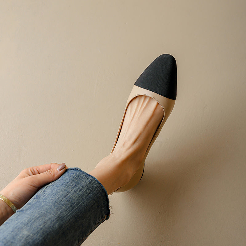 Womens Handmade Classic Ballet Flat Slip-on Shoes