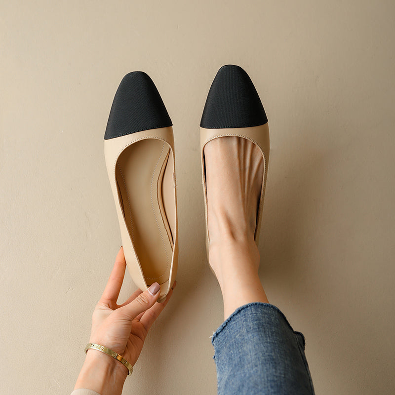 Womens Handmade Classic Ballet Flat Slip-on Shoes