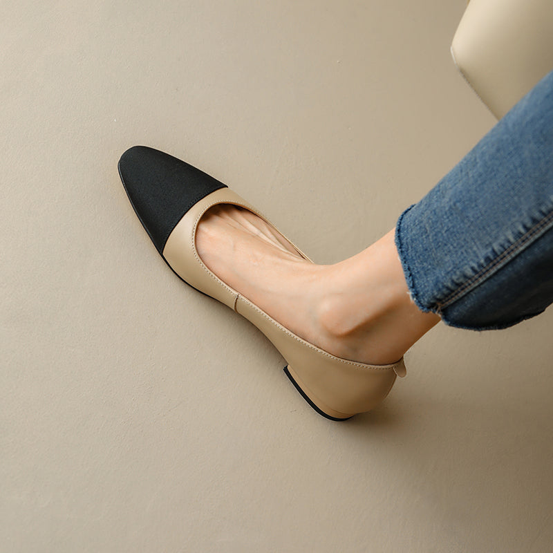 Womens Handmade Classic Ballet Flat Slip-on Shoes