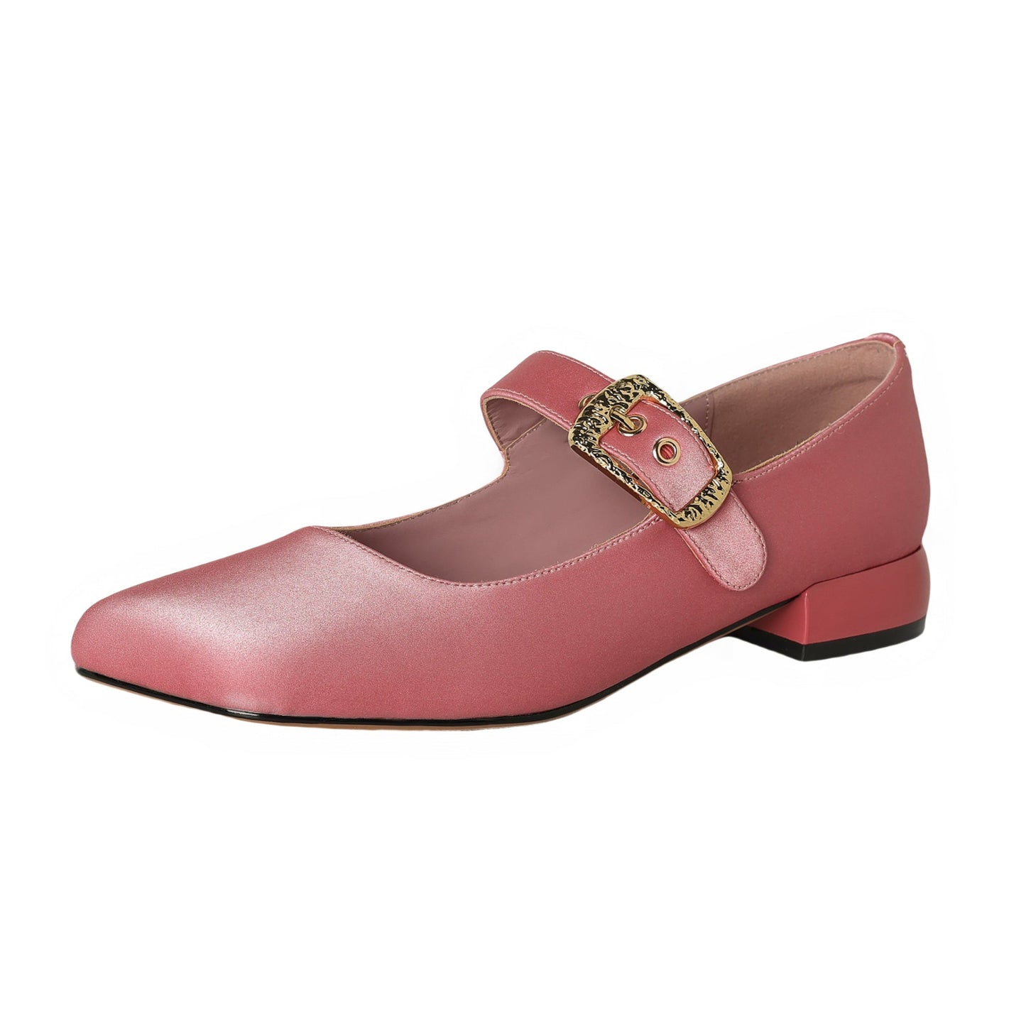 Women's Premium Elegant Square Toe Low Heeled Mary Jane Shoes