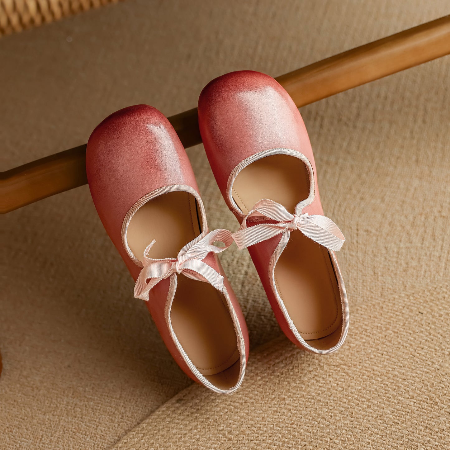 Women's French Romantic Round Toe Flat Mary Jane Flat Lace Up Shoes - RetroStep