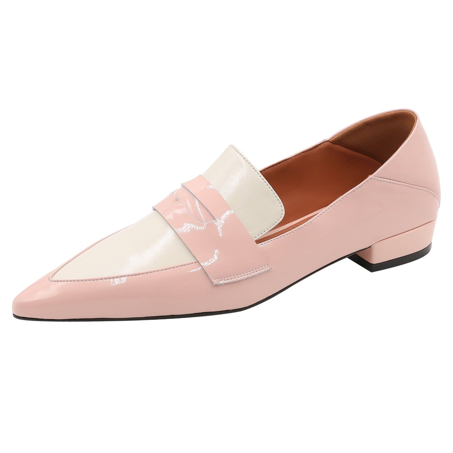 Women's Handmade Pointed Toe Stylish Comfort Leather Loafers Flats