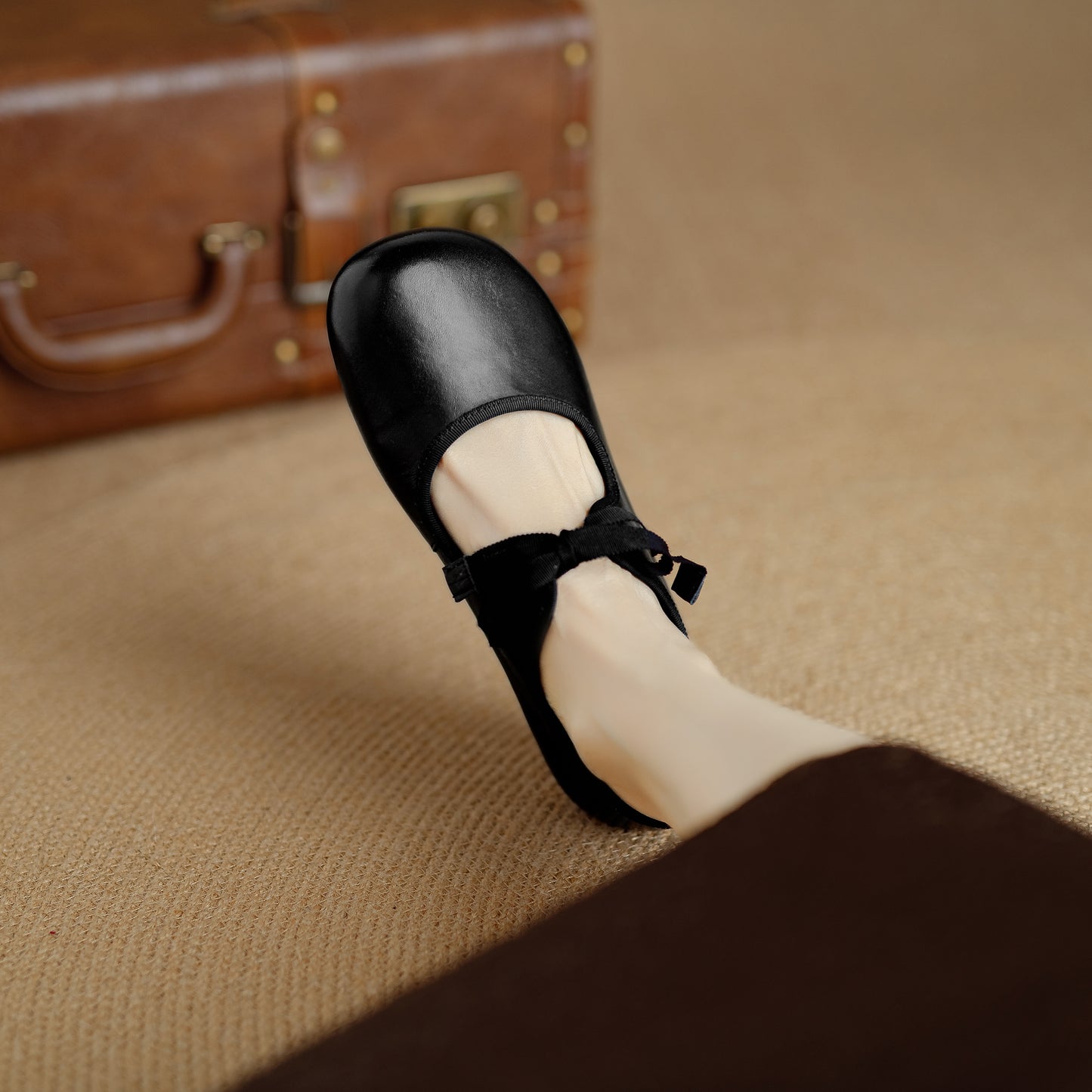 Women's French Romantic Round Toe Flat Mary Jane Flat Lace Up Shoes - RetroStep