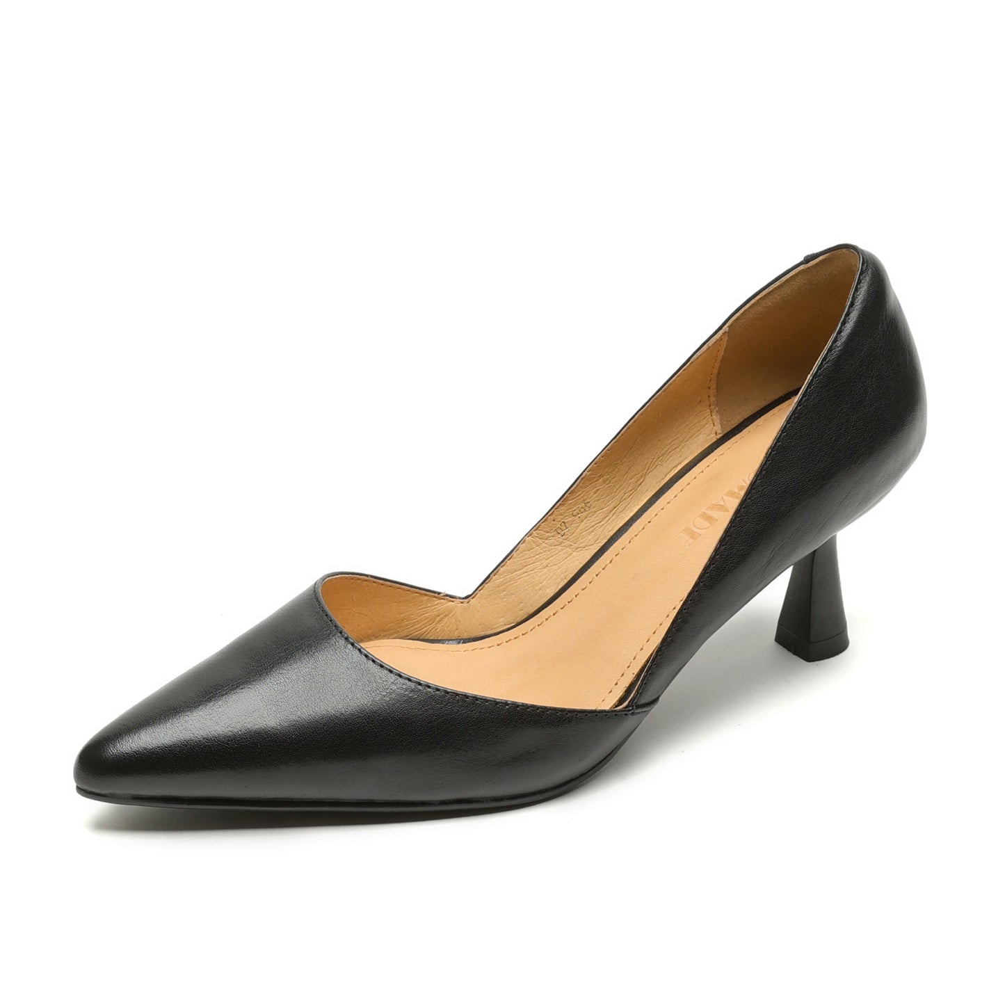 Women's Pointed Toe Leather Classic High Heels Pumps - RetroStep