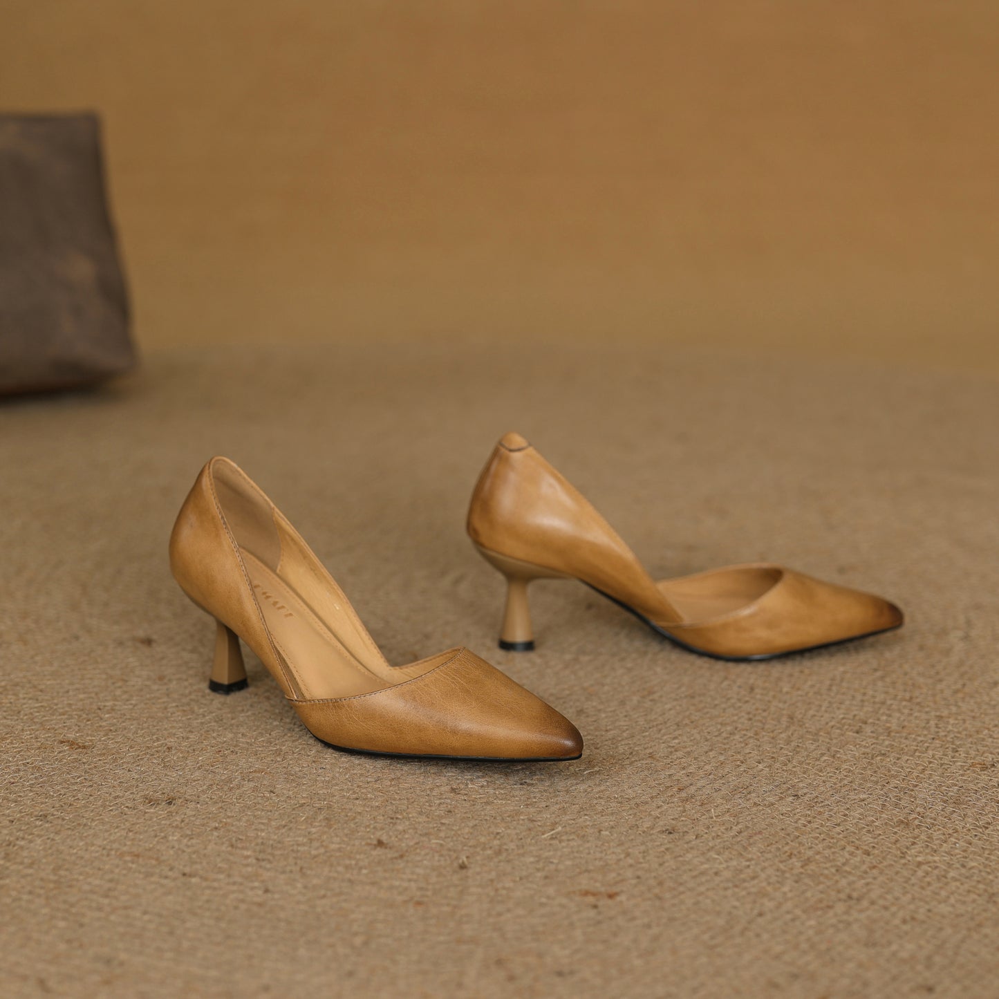 Women's Pointed Toe Leather Classic High Heels Pumps - RetroStep