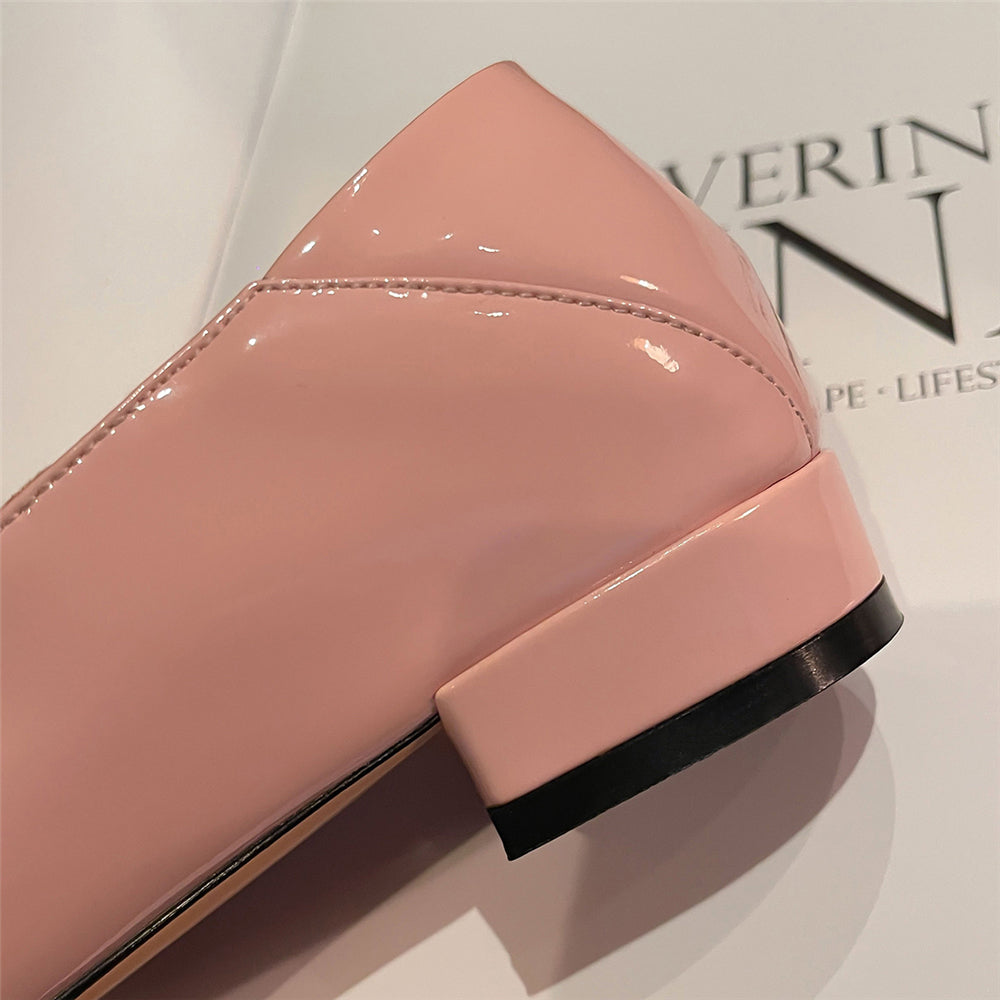 Women's Handmade Pointed Toe Stylish Comfort Leather Loafers Flats