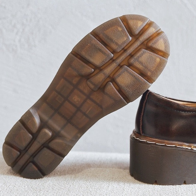 Womens Platform Japanese Retro Mary Janes Heels Shoes - RetroStep