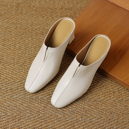 Women's Elegant High Heeled Mule Shoes