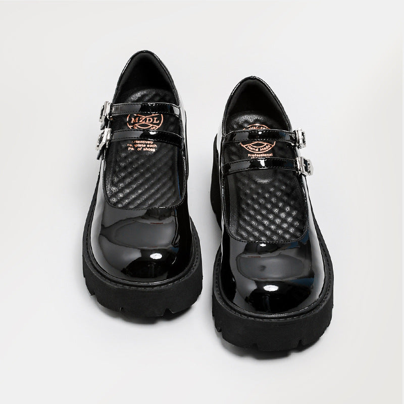 Womens Platform Mary Jane Shoes Double Buckle Heels - RetroStep