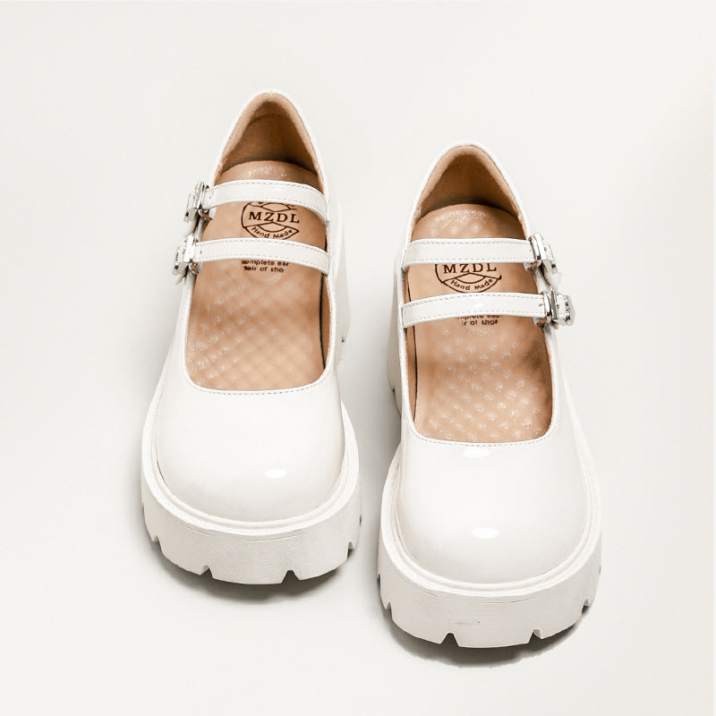 Womens Platform Mary Jane Shoes Double Buckle Heels - RetroStep