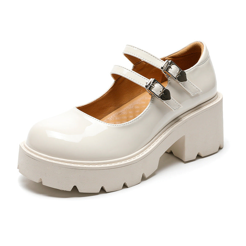 Womens Platform Mary Jane Shoes Double Buckle Heels - RetroStep