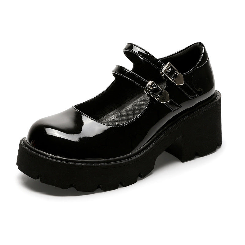 Womens Platform Mary Jane Shoes Double Buckle Heels - RetroStep