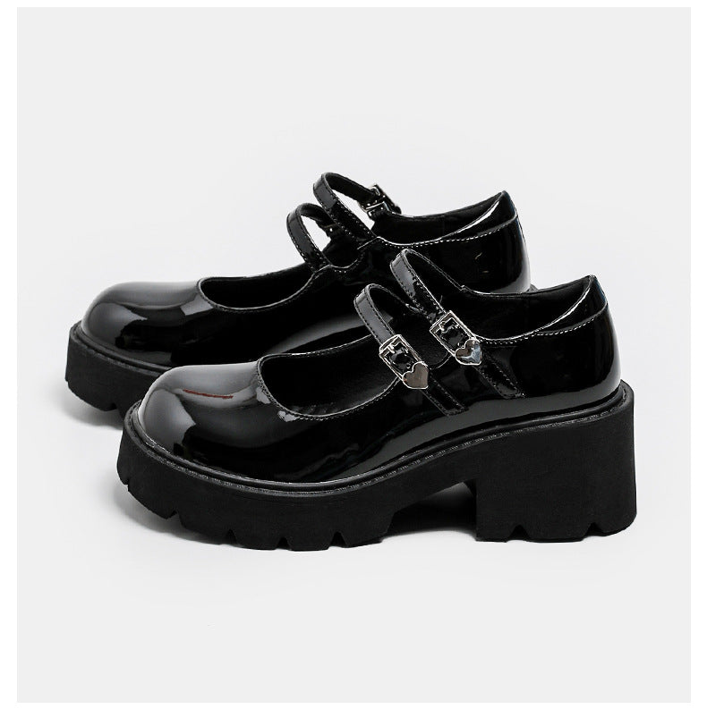 Womens Platform Mary Jane Shoes Double Buckle Heels - RetroStep