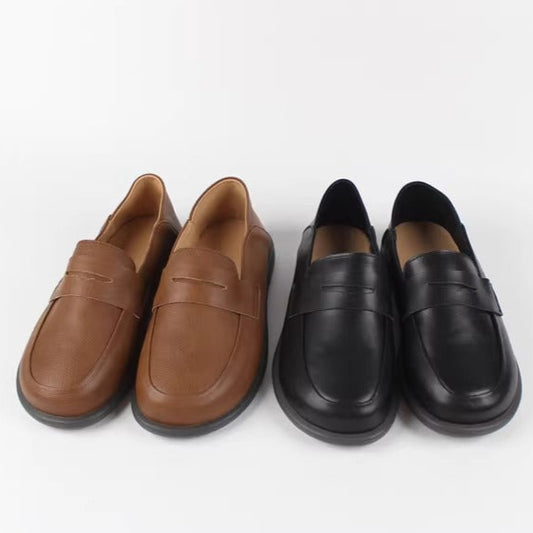 Women's Handmade Leather Classic British Style Loafers
