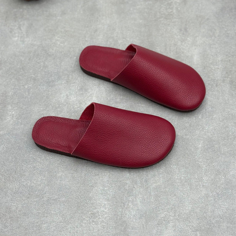Women's All-Leather Mules - Breathable Summer Zen Flats