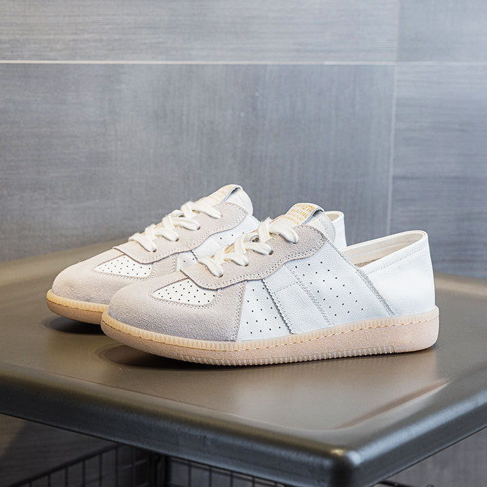 Women's GAT Inspired Retro Flats Sneakers Minimalist Unlined Walking Shoes