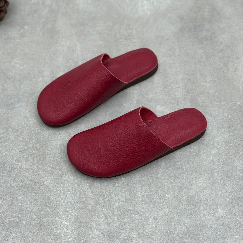 Women's All-Leather Mules - Breathable Summer Zen Flats