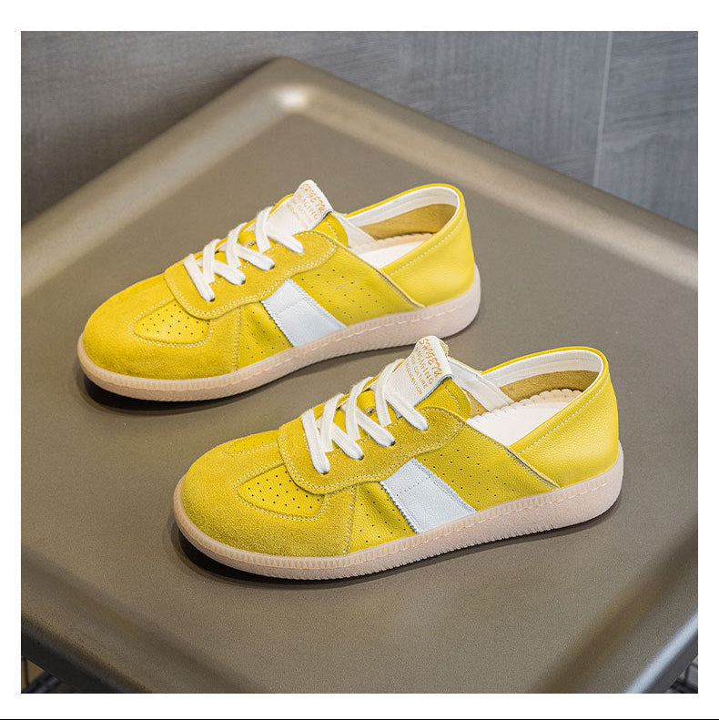 Women's GAT Inspired Retro Flats Sneakers Minimalist Unlined Walking Shoes