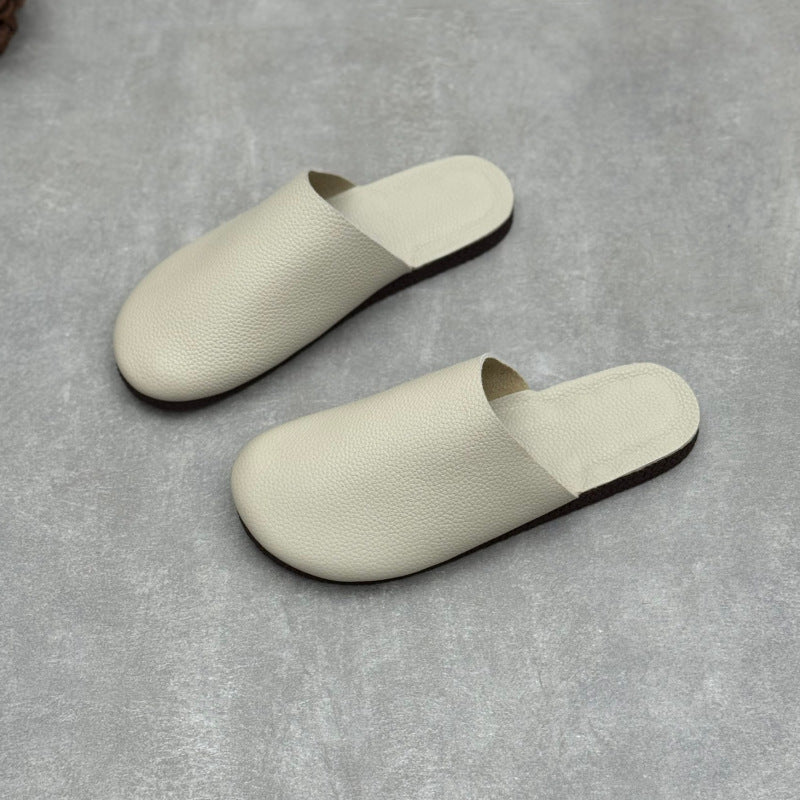 Women's All-Leather Mules - Breathable Summer Zen Flats