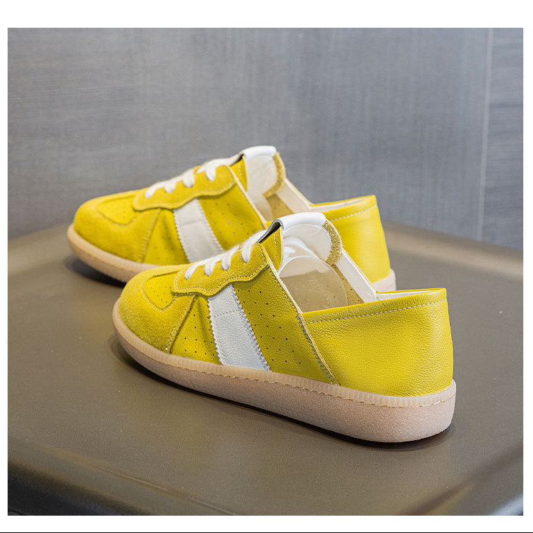 Women's GAT Inspired Retro Flats Sneakers Minimalist Unlined Walking Shoes